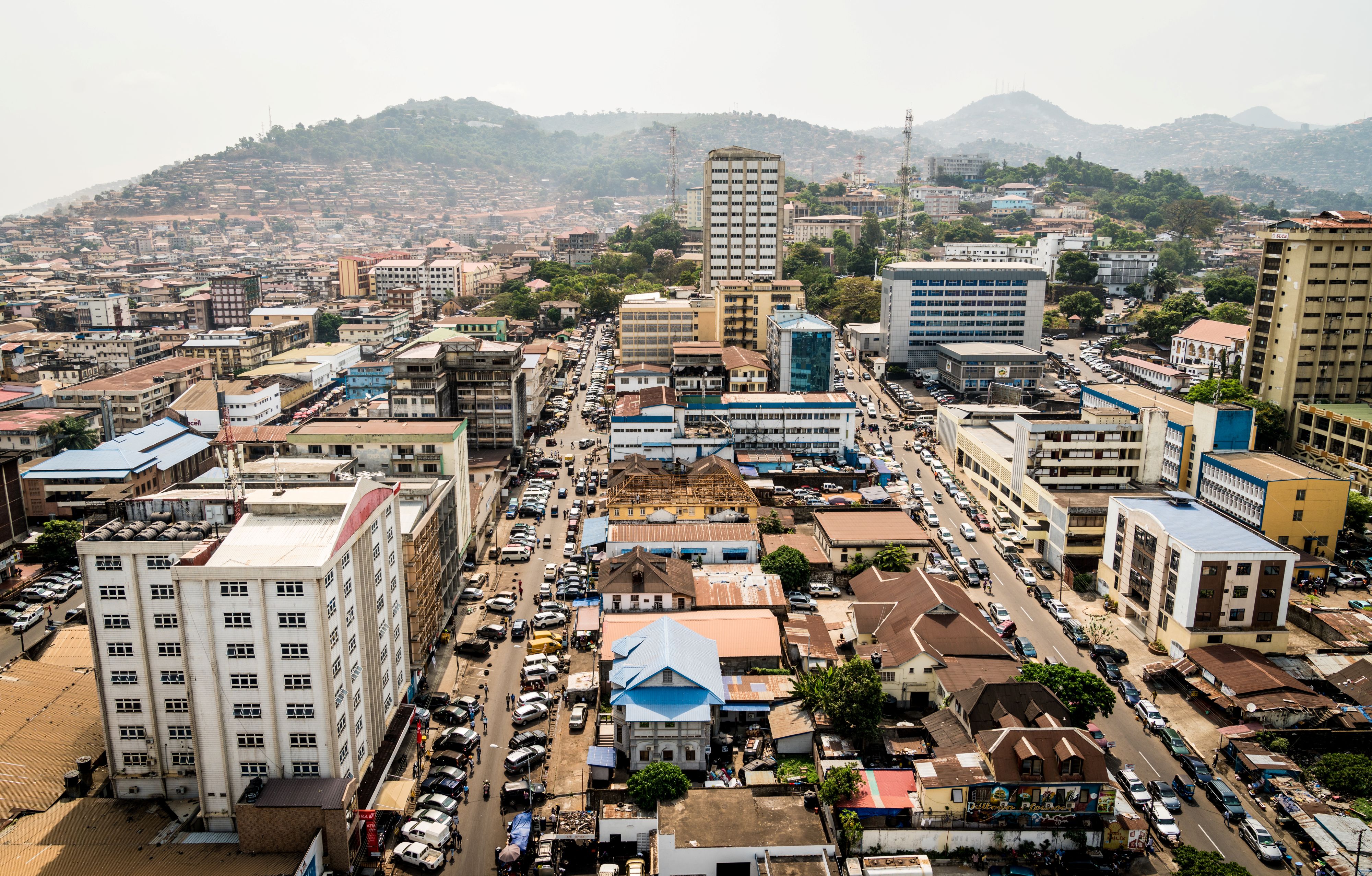 freetown from above