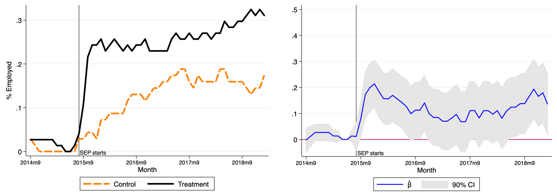 Subsidised employment and employment dynamics