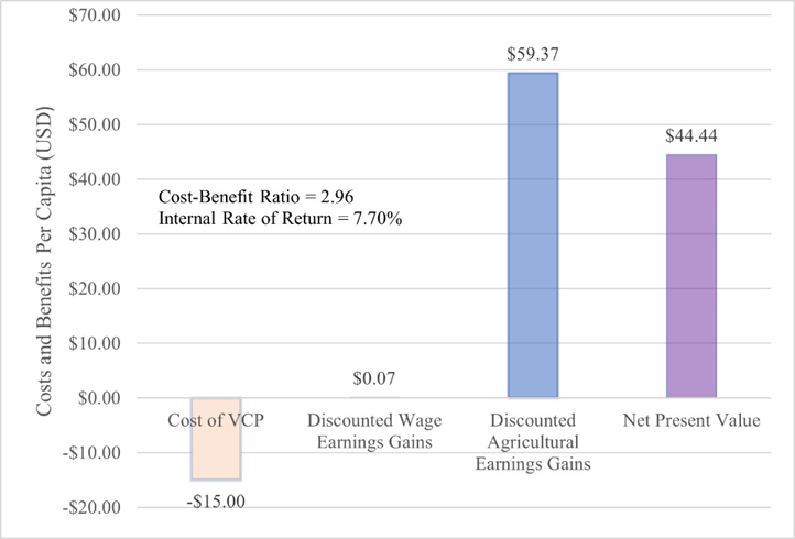 Cost-benefit analysis of the vaccination campaign