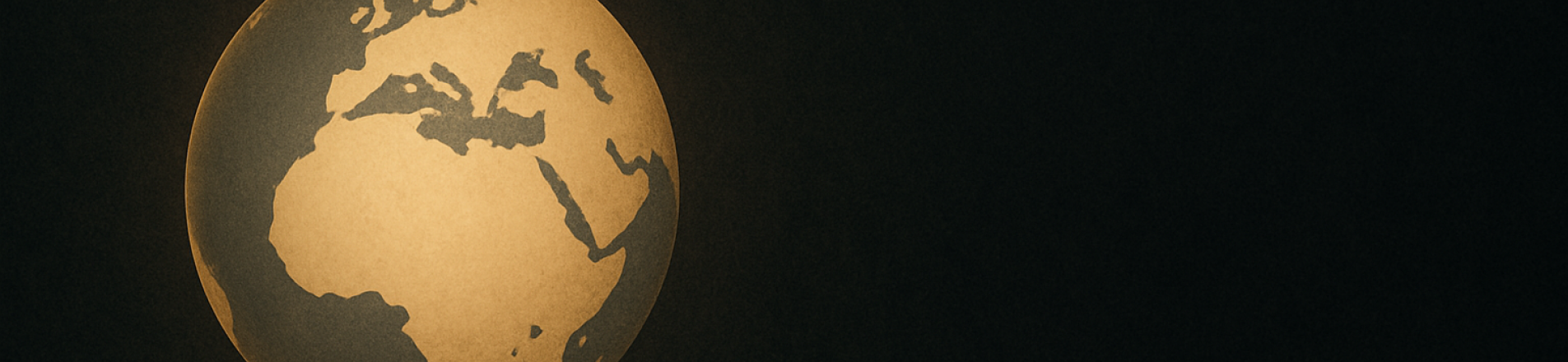 earth on a black background