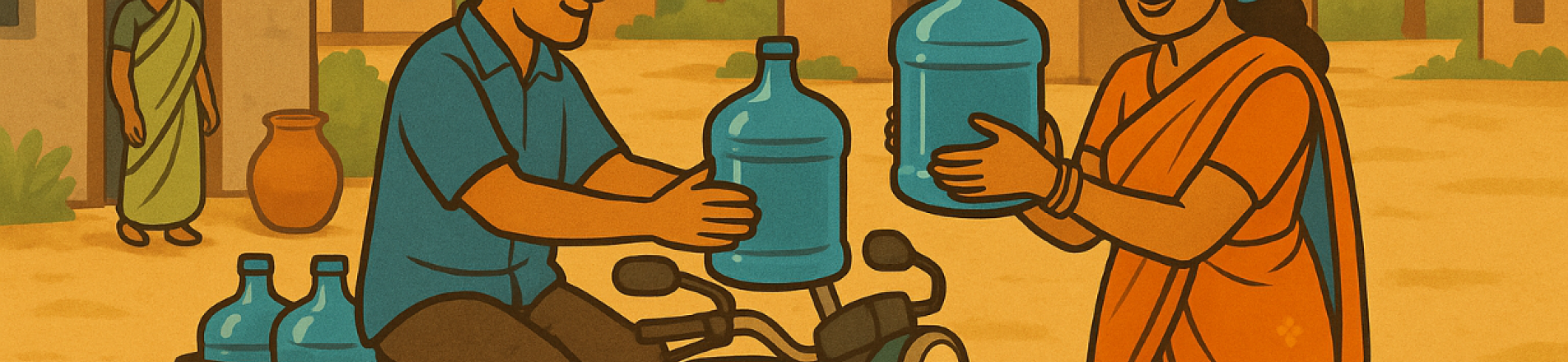 Water delivery in India