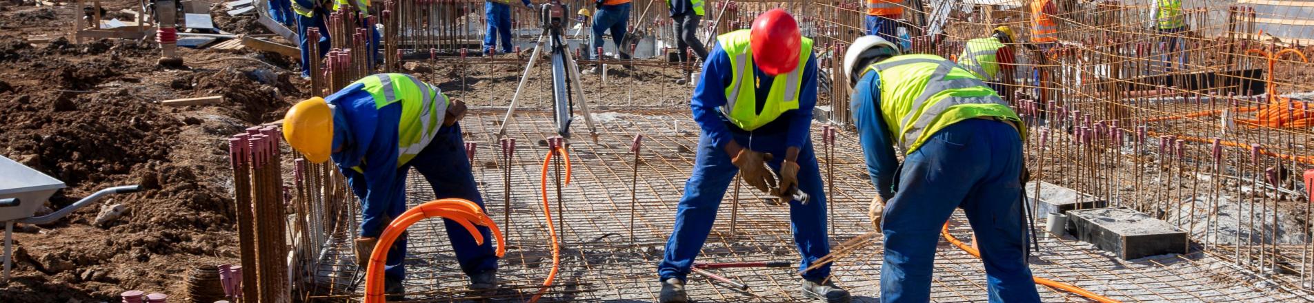 Brazilian construction workers