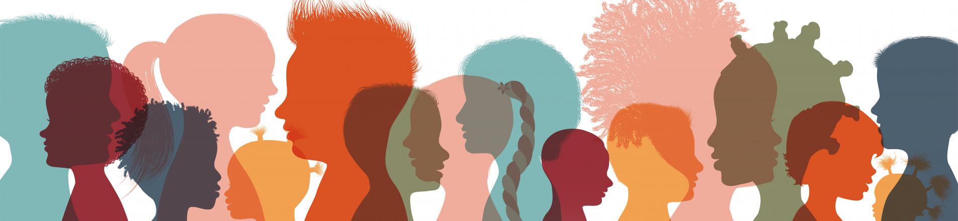 childrens' silhouettes, reflecting this articles focus on foreign aid and foundational learning