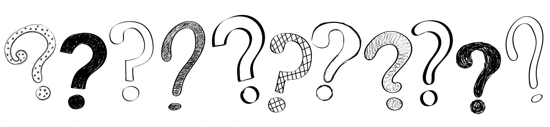series of questions marks