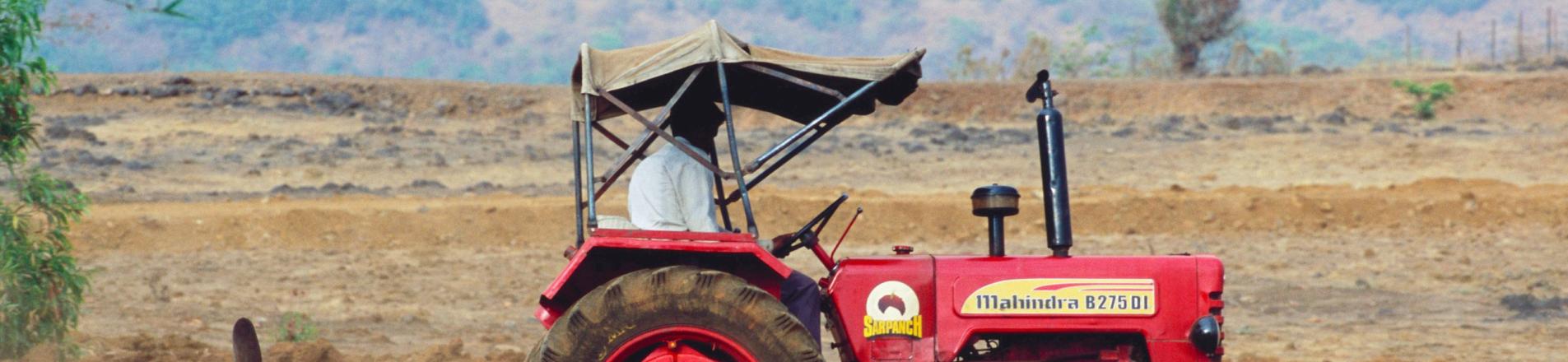 tractor in rural India