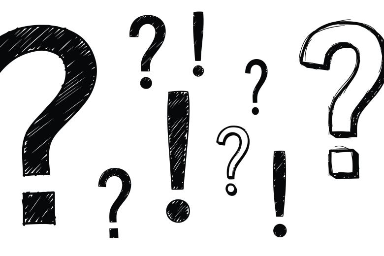question marks