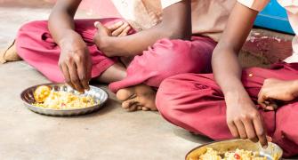 Children eating food