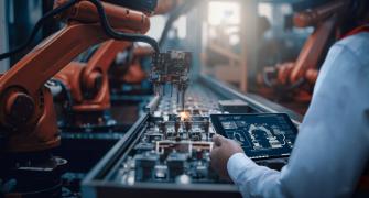 AI technology being used in a factory