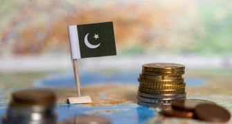 Pakistan flag and coins