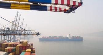Cargo ship in India