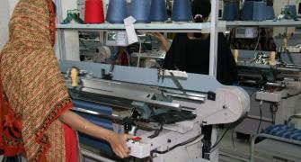 woman working in garment factory