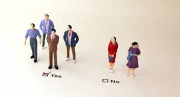 image symbolising bias against women, reflecting the topic of this article