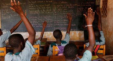 Girls in Uganda school