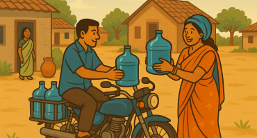 Water delivery in India