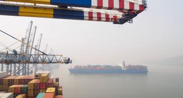 Cargo ship in India