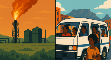 Gas flaring and minibuses