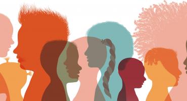 childrens' silhouettes, reflecting this articles focus on foreign aid and foundational learning