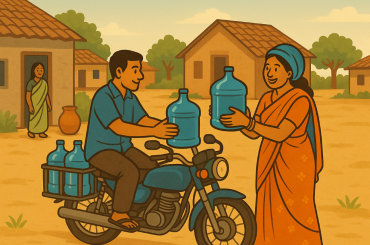 Water delivery in India