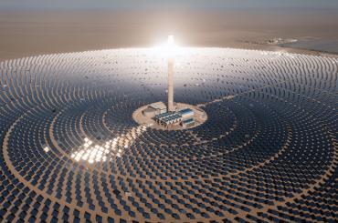 Solar thermal power station in China
