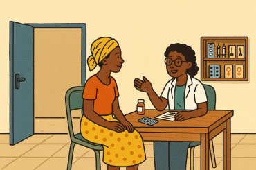 Contraception clinic in Tanzania