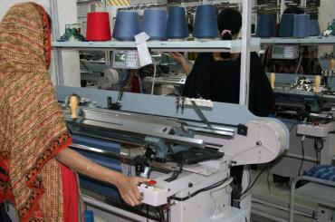 woman working in garment factory