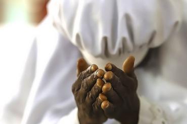 woman in church